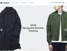 Tablet Screenshot of goldwin-sports.com